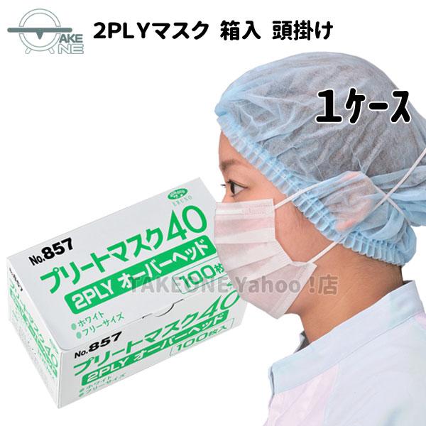エブノ オーバーヘッド2層マスク 不織布マスク 『1ケース/50箱』 1箱