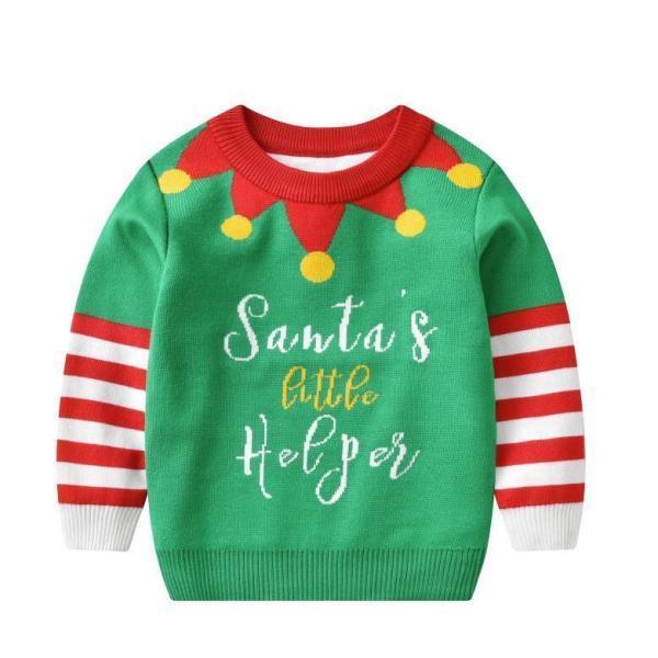 キッズ クリスマスセーター キッズ ニット クリスマスツリー柄 防寒 キッズ 子供 ス ニット 長袖 クリスマス プレゼント パーティ ギフト