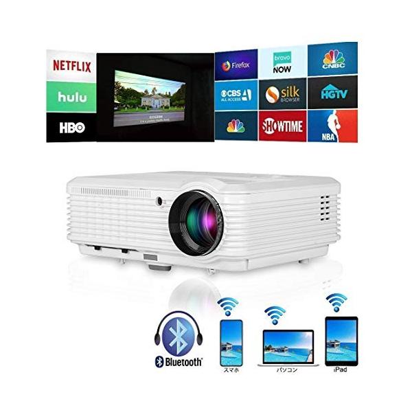 プロジェクター Led 3900lm Wifi Bluetooth ホームシアター ワイヤレス 公式 1080pフルhd対応 19 10最