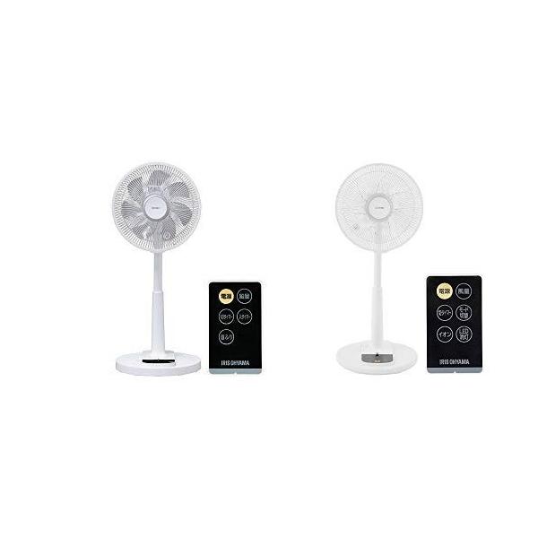 扇風機 首振り リモコン付 ホワイト Dcモーター セット販売アイリスオーヤマ 静音 リビング扇風機 ロータイプ タイマー付 静音 ホワイト 風量4段階 Takes Shop リモコン付 2