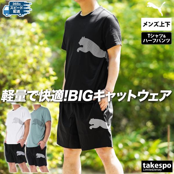 PUMA（プーマ） Tシャツ ハーフパンツ 上下 メンズ セットアップ