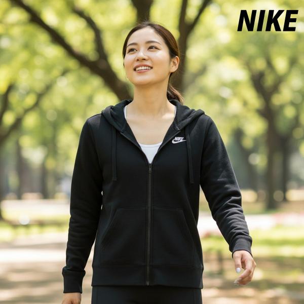 ナイキ　レディース　スウッシュパーカー　裏起毛　Lサイズ NIKE（ナイキ） パーカー レディース スウェット ブランド 裏起毛 保温