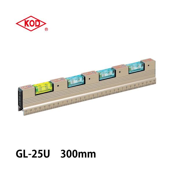 アカツキ製作所 設備・土木用水平器 GL-25U 300mm 排水勾配器