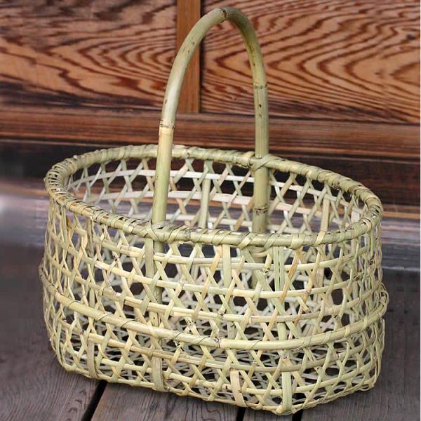 根曲竹お買い物かご（りんご籠） : 虎斑竹専門店 竹虎 - 通販