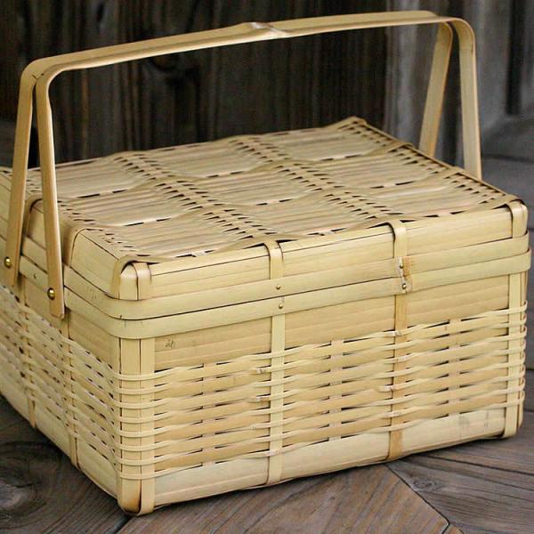 提籃　ていらん　籠　ピクニック　バスケット　煎茶　茶道具　竹 提籃 ていらん 籠 ピクニック バスケット 煎茶 茶道具 竹 - メルカリ