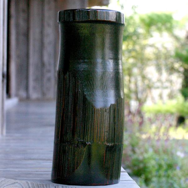 国産）孟宗竹ハツリ竹筒 竹 竹筒 天然素材 自然素材 置物 オブジェ