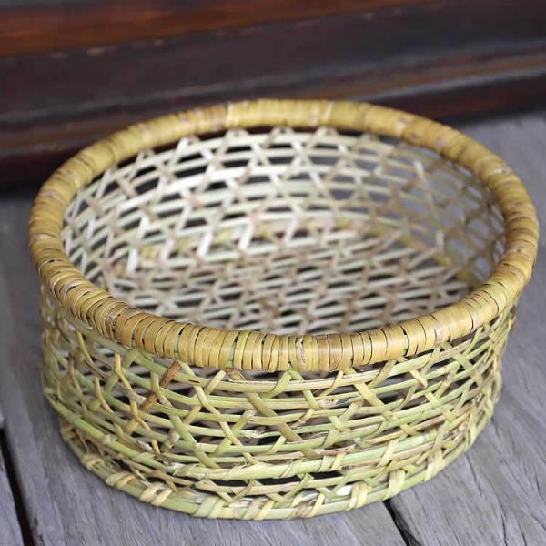 根曲竹楕円底付茶碗籠（大） : 虎斑竹専門店 竹虎 - 通販 - Yahoo