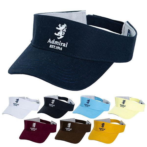 アドミラル ゴルフ バイザー メンズ レディース 帽子 ツイルバイザー サンバイザー ロゴ ブランド サイズ調節 無地 白 黒 紺 黄 カーキ サックス Admiral Admb05 竹内ゴルフ Paypayモール店 通販 Paypayモール