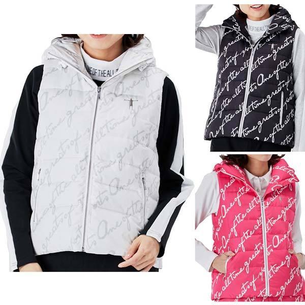 ティーマック ゴルフ ベスト レディース ダウン ダウンベスト フード ロゴ アウター 上着 保温 黒 ブラック 白 ホワイト ピンク Tマック T Mac 5 竹内ゴルフ ヤフーショッピング店 通販 Yahoo ショッピング