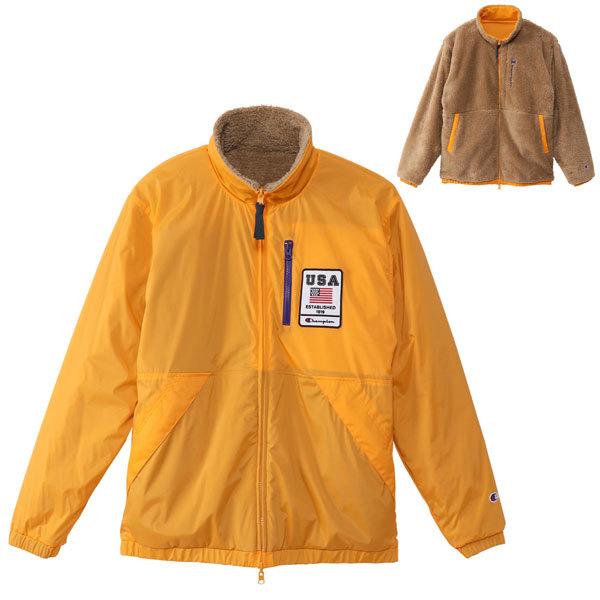 30 オフ チャンピオン ゴルフ ジャケット 長袖 メンズ リバーシブルジャケット ブルゾン アウター ジャンバー 秋 冬 ロゴ 無地 橙 オレンジ Orange C3 Sg607 竹内ゴルフ Paypayモール店 通販 Paypayモール