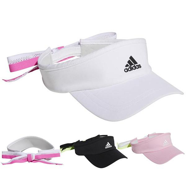 アディダス ゴルフ バイザー レディース 帽子 サンバイザー リボン ヒートレディ 紫外線カット 通気 Adidas Golf 無地 白 ホワイト 黒 ブラック ピンク 223 竹内ゴルフ ヤフーショッピング店 通販 Yahoo ショッピング