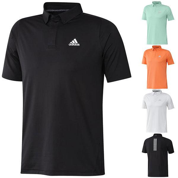 アディダス ゴルフ シャツ 半袖 ポロシャツ メンズ ボタンダウンシャツ ゴルフウェア 紫外線カット Adidas 白 ホワイト 黒 ブラック オレンジ ミント 竹内ゴルフ Paypayモール店 通販 Paypayモール