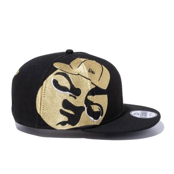 ニューエラ キャップ メンズ レディース 帽子 平つば 9fifty 岡本太郎 太陽の顔 黒 ブラック New Era サイズ調節 スナップバック 竹内ゴルフ Paypayモール店 通販 Paypayモール