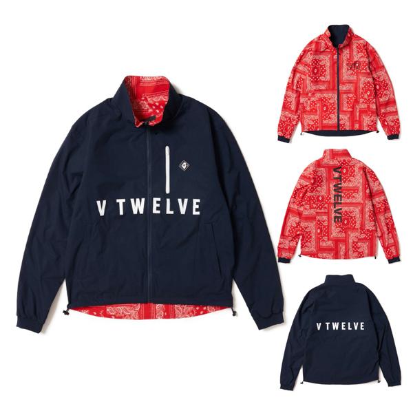 V12 ゴルフ ブルゾン メンズ リバーシブル 長袖 LEON コラボ
