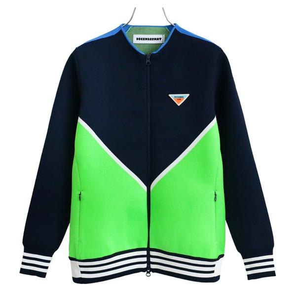 ディセンバーメイ ゴルフ ブルゾン レディース ニット 長袖 保温 ミドル丈 フルジップ 紺 ネイビー 春 秋 冬 ゴルフウェア ブランド 2-205-1020 DECEMBERMAY ディセンバーメイ ゴルフ ブルゾン レディース ニット 長袖 保温