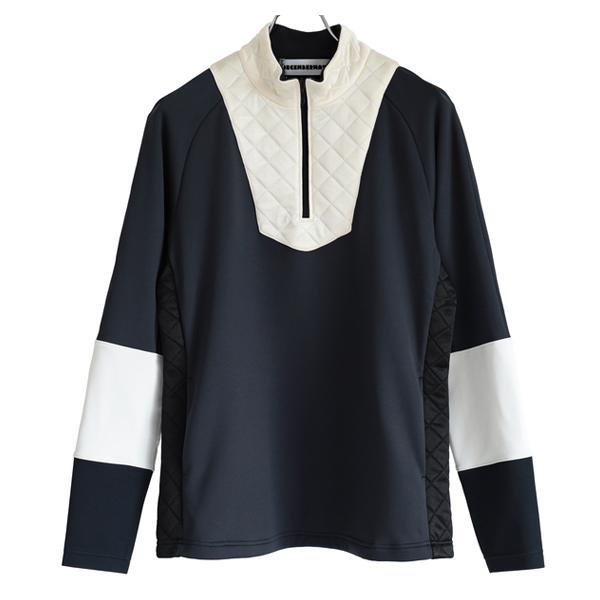 ディセンバーメイ ゴルフ フリース メンズ モックネック 長袖 ハーフジップ ハイネック ミドル丈 黒 無地 春 秋 冬 ゴルフウェア ブランド 1-212-0136 ディセンバーメイ ゴルフ フリース メンズ モックネック 長袖 ハーフ