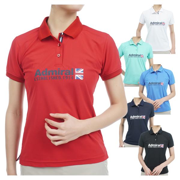 Admiral 半袖ウェアレディースＬ Admiral Golf（アドミラルゴルフ） ポロシャツ レディース 半袖 シャツ