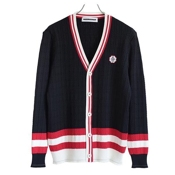 ディセンバーメイ ゴルフ カーディガン メンズ ニット 軽量 薄手 ボタン エコ素材 ゴルフウェア 春 秋 ブランド 1-305-1023 ディセンバーメイ ゴルフ カーディガン メンズ ニット 軽量 薄手