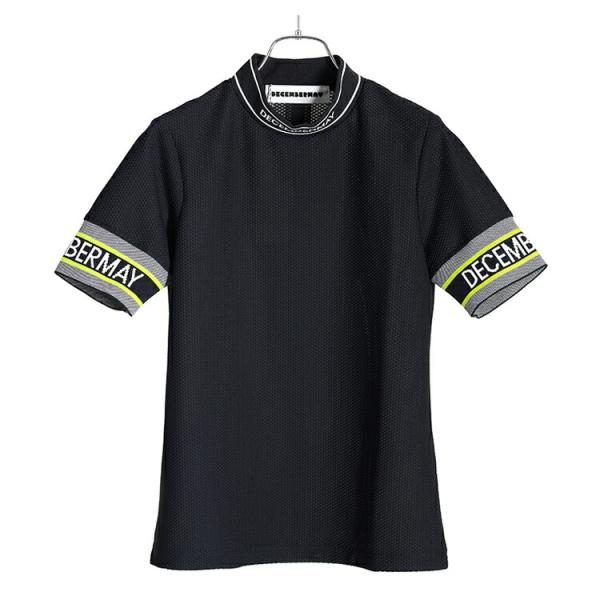 ディセンバーメイ ゴルフ モックシャツ レディース 半袖 ハイネック 吸水速乾 メッシュ 無地 春 夏 秋 ゴルフウェア ブランド 2-305-0134 ディセンバーメイ ゴルフ モックシャツ レディース 半袖 ハイネック