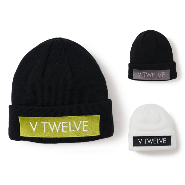 V12（ヴィ・トゥエルヴ） ゴルフ ニットキャップ メンズ ニット帽