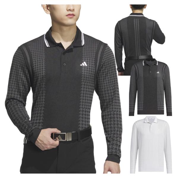 adidas（アディダス） ゴルフ ポロシャツ メンズ 長袖 シャツ ポロ