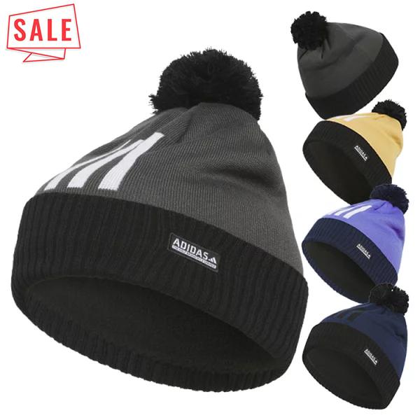 adidas（アディダス） ゴルフ ビーニー メンズ 帽子 ニット帽 ポンポン