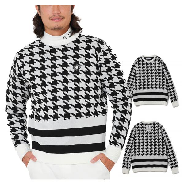 V12 ゴルフ ニット メンズ 長袖 プルオーバー セーター 保温