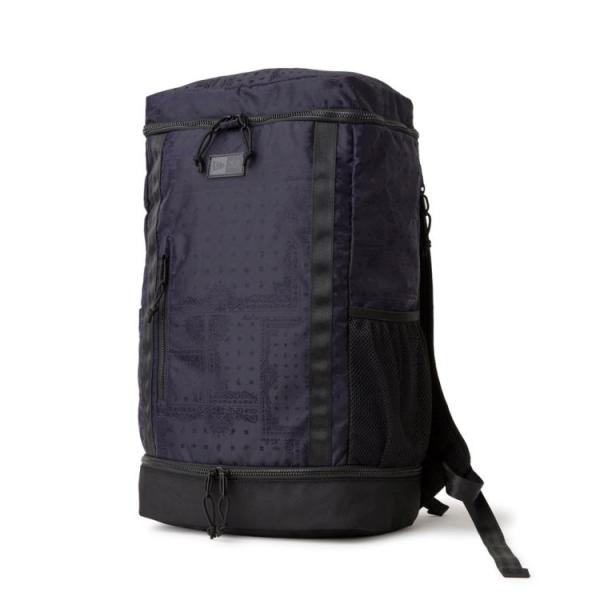 ニューエラ バックパック メンズ レディース バッグ ボックスパック リュック 32L シューズ収納 総柄 ロゴ ブランド 14750940 NEW ERA 通勤 通学