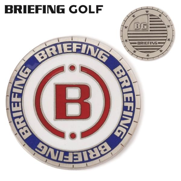 ブリーフィング ゴルフ マーカー メンズ レディース 七宝焼 アンティークニッケルメッキ 無地 ロゴ ブランド BRIEFING GOLF BRG261G30