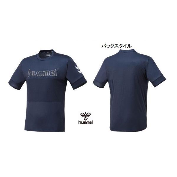 hummel（ヒュンメル） サッカー シャツ メンズ 半袖 紺 Mサイズ 送料