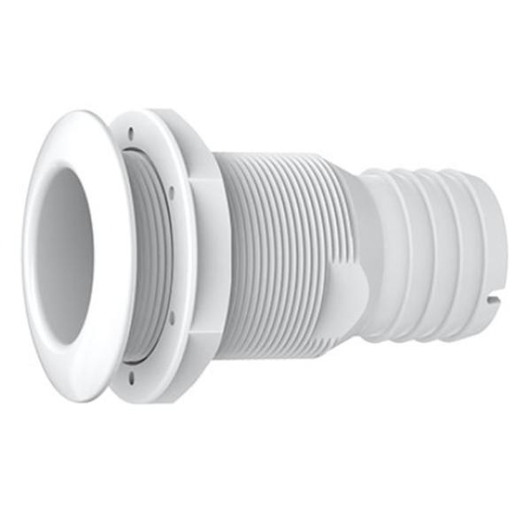 SEAFLO シーフロ社製の樹脂製スルハルです。適合ホースの内径は1-1/2インチ(約38.5mm)です。その他のサイズは画像をご覧ください。