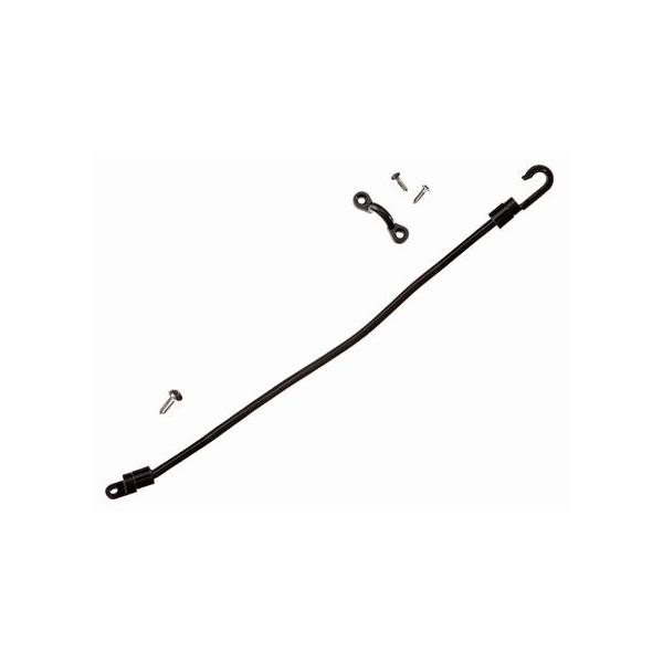 バスプロショップのボート用ロッドストラップです。デッキ上にロッドを固定するポリエチレン製ストラップです。ストラップの長さは35cmです。またストラップは任意の長さに切って使用可能です。固定用のビスも付属します。