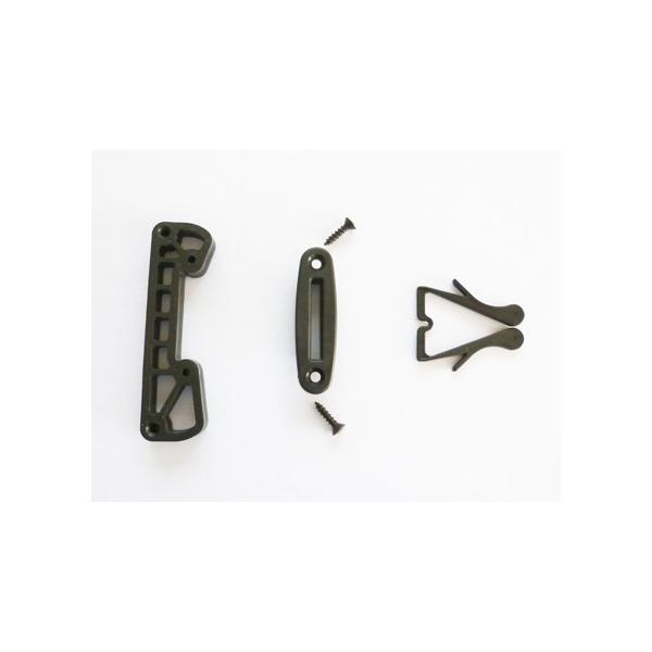 Rodbuckle ロッドバックル用のコンバージョンキットです。キットのみでロッドバックル本体は含みません。通常のロッドバックルは取付時にガンネルに大きな穴を開けねばなりませんが、このキットを加えればその穴を最小限（約50mm×10mm）に...