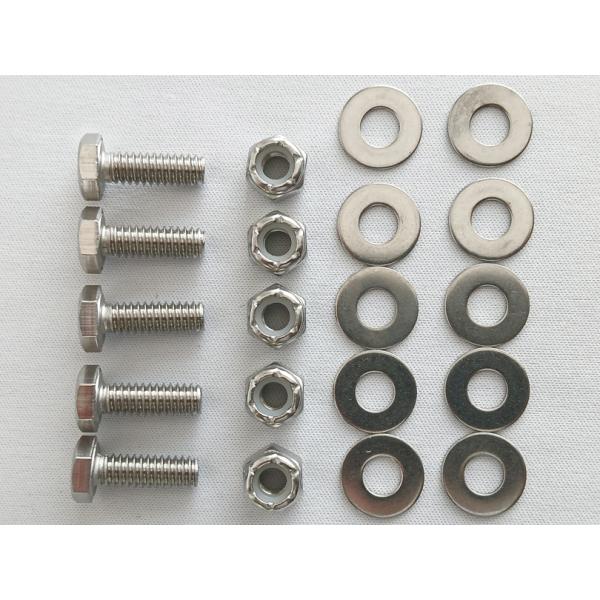 1/4インチ-20山×3/4インチのステンレス製ボルト・ナット・ワッシャー2枚のセットの5個パックです。 セット内容は・・・1/4-20×3/4 ステンレス18-8(304) ボルト×51/4-20 ステンレス18-8(304) ナイロンロ...