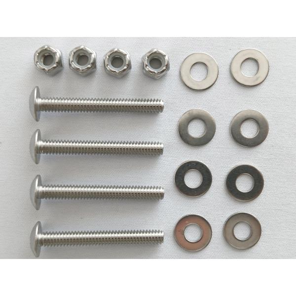 1/4-20×2(1/4インチ-20山×50mm) ステンレス18-8(304) トラスネジ・ナット・ワッシャー2枚のセットの4個パックです。 セット内容は・・・1/4-20×2 (1/4インチ-20山×50mm) ステンレス18-8(30...