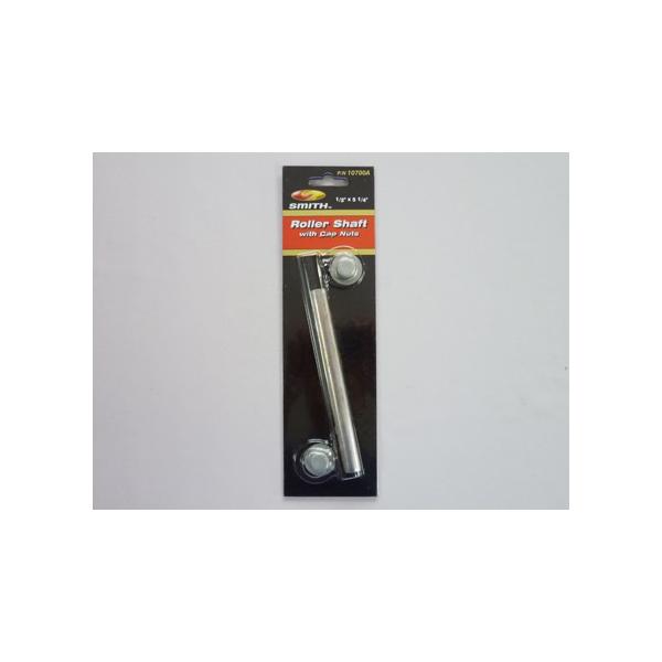アメリカの大手マリンパーツメーカー、SMITH社のボートトレーラー用ローラーシャフトです。品番は10700Aです。スプールローラーをステーに固定するためのシャフトです。両端を固定するキャップナットが2個付属します。長さは5-1/4インチ（1...