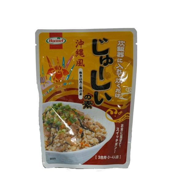 炊飯器に入れて炊くだけの沖縄風炊き込みご飯「じゅーしぃ」です。ひじき等も入ったやさしい炊き込みご飯です。本場沖縄でお弁当屋さん等はラードやサラダ油を利かせたこってり味ですが、本品でこってり味にする場合は、炊飯時にラードやサラダ油を少し入れる...
