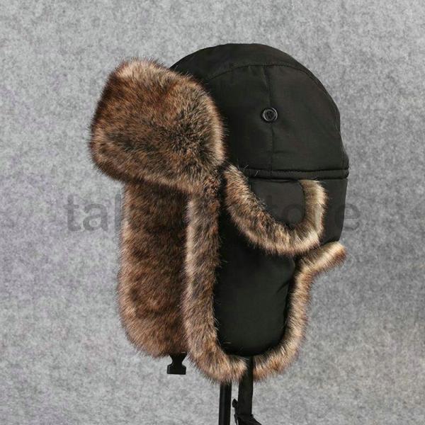 人気新品 ロシア帽 フライトキャップ セール 特集 メンズ パイロットキャップ フェイクファー 耳あて付き 大きいサイズ おしゃれ 帽子 防寒 あったか 厚手