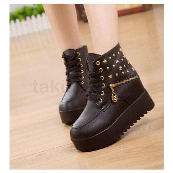 ランキングtop5 人気新品 レディース ブーツ 15新デザイン 超綺麗お洒落 厚底 レディースカジュアル 厚底靴 スニーカー シューズ パンプス