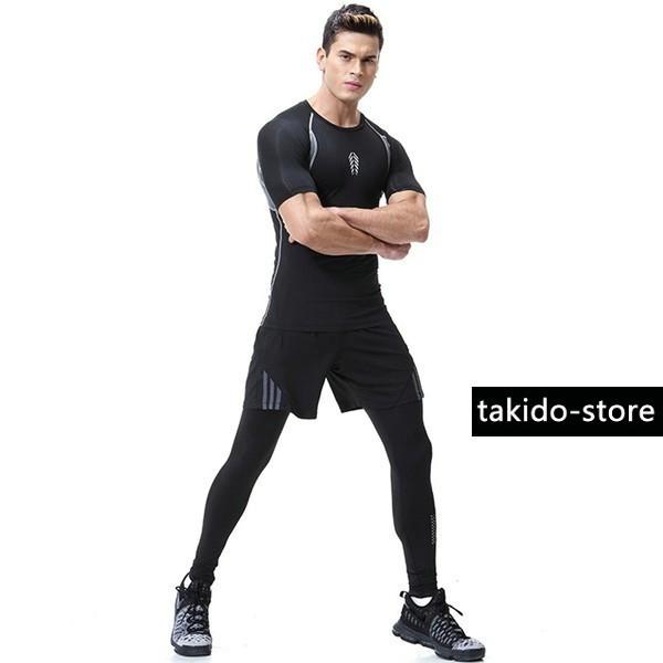 18春夏 トレーニングウェア スポーツウェア メンズ ランニングウェア セット 運動着 半袖 3点セット ジム スポーツ トレーニング 春服 夏 Buyee Buyee Jasa Perwakilan Pembelian Barang Online Di Jepang