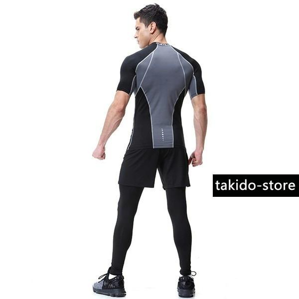 18春夏 トレーニングウェア スポーツウェア メンズ ランニングウェア セット 運動着 半袖 3点セット ジム スポーツ トレーニング 春服 夏 Buyee Buyee 日本の通販商品 オークションの代理入札 代理購入