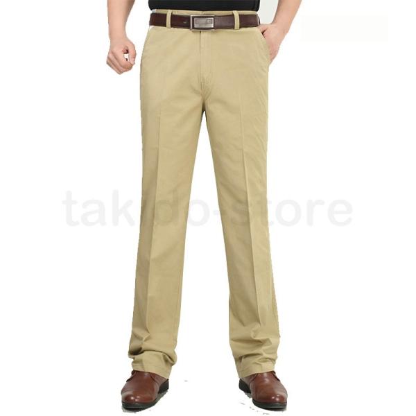 18春夏 洗える スラックス 夏 メンズ ノータック ビジネス 清涼 パンツ ロングパンツ 涼しい チノパン 通勤