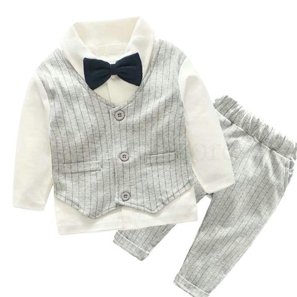 人気 フォーマル スーツ 子供服 ベビー服 赤ちゃん 子供 男の子 上下セット おしゃれ 出産祝い 結婚式 誕生日 お宮参り