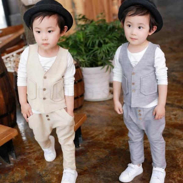 人気 通販 激安 3点セット 子供服 フォーマル スーツ ベビー服 赤ちゃん 子供 お宮参り 結婚式 出産祝い 上下セット おしゃれ 誕生日 男の子 キッズ