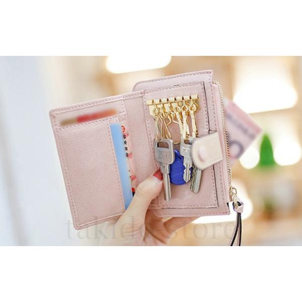 財布 レディース キーホルダー付き 二つ折り財布 ウォレット キーケース カードケース 小銭入れ コインケース スナップボタン お洒落 大人可愛い Buyee Buyee 日本の通販商品 オークションの代理入札 代理購入