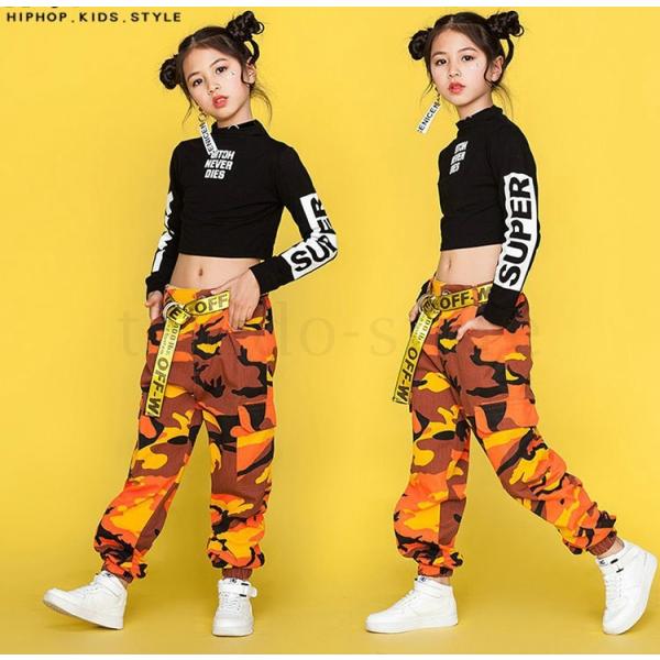キッズダンス 迷彩パンツ ヒップホップ 迷彩 ヒップホップ ストリート ピンク オレンジ Buyee Buyee Japanese Proxy Service Buy From Japan Bot Online
