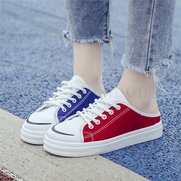 レディーススニーカー サンダル履きやすい 婦人靴 かかとなし サボ 白 ヒールスニーカー キャンバス クロッグサンダル軽量激安 Buyee 日本代购平台 产品购物网站大全 Buyee一站式代购 Bot Online