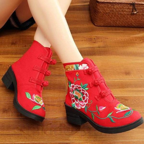 スニーカー ハイカット レディース 花柄 ハイカットスニーカー 刺繍 刺繍スニーカー レディース 秋 冬 ヒール 人気 Mccoynigeria