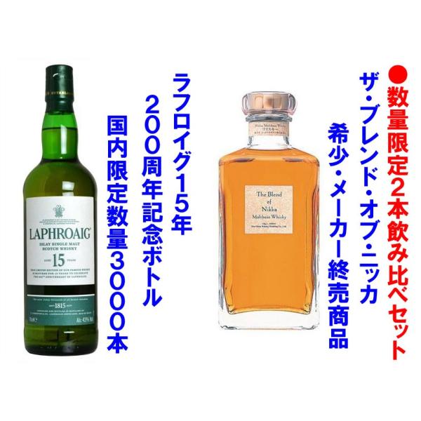 ラフロイグ15年 200周年記念ボトル 700ml 43度 正規品 1本 + ラフロイグ15年 200周年記念ボトル 700ml 43度 正規品 1本 +