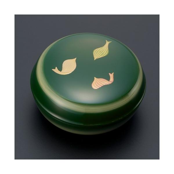 仏壇屋 滝田商店 蒔絵入ぼかし塗り香合 青漆散蓮 1.8寸◇京都 下出祐